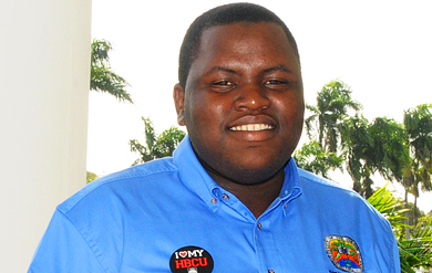 UVI Student Government Association (SGA) President Kevin Dixon 