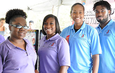 Photo of UVI's Peer Educators during outreach program