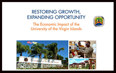 University of the Virgin Islands economic impact report front page