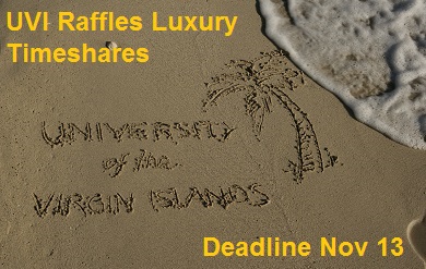 UVI raffles luxury timeshares on St. Thomas to raise scholarship dollars.