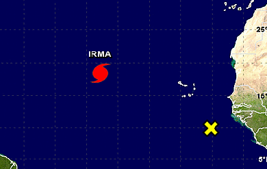 hurricane irma map