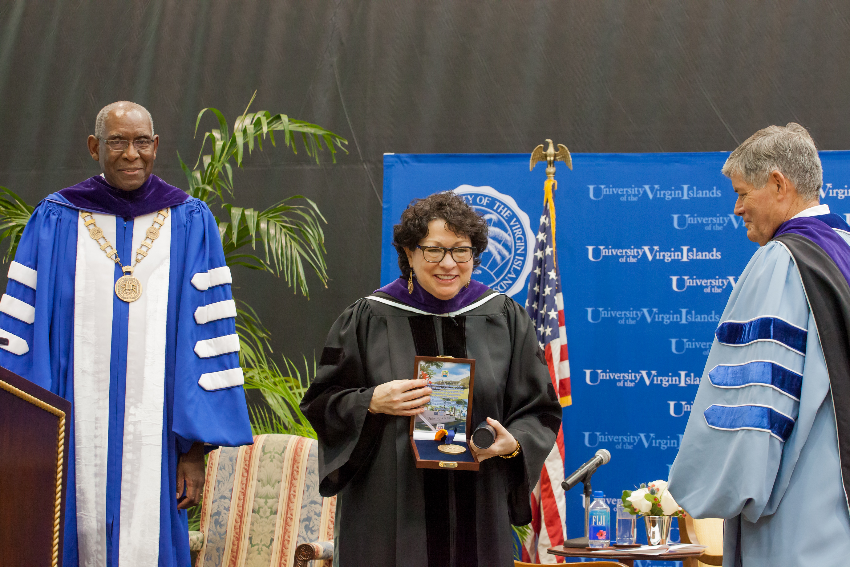 Justice Sotomayor accepts special UVI medallion