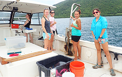 UVI MMES students conduct research 