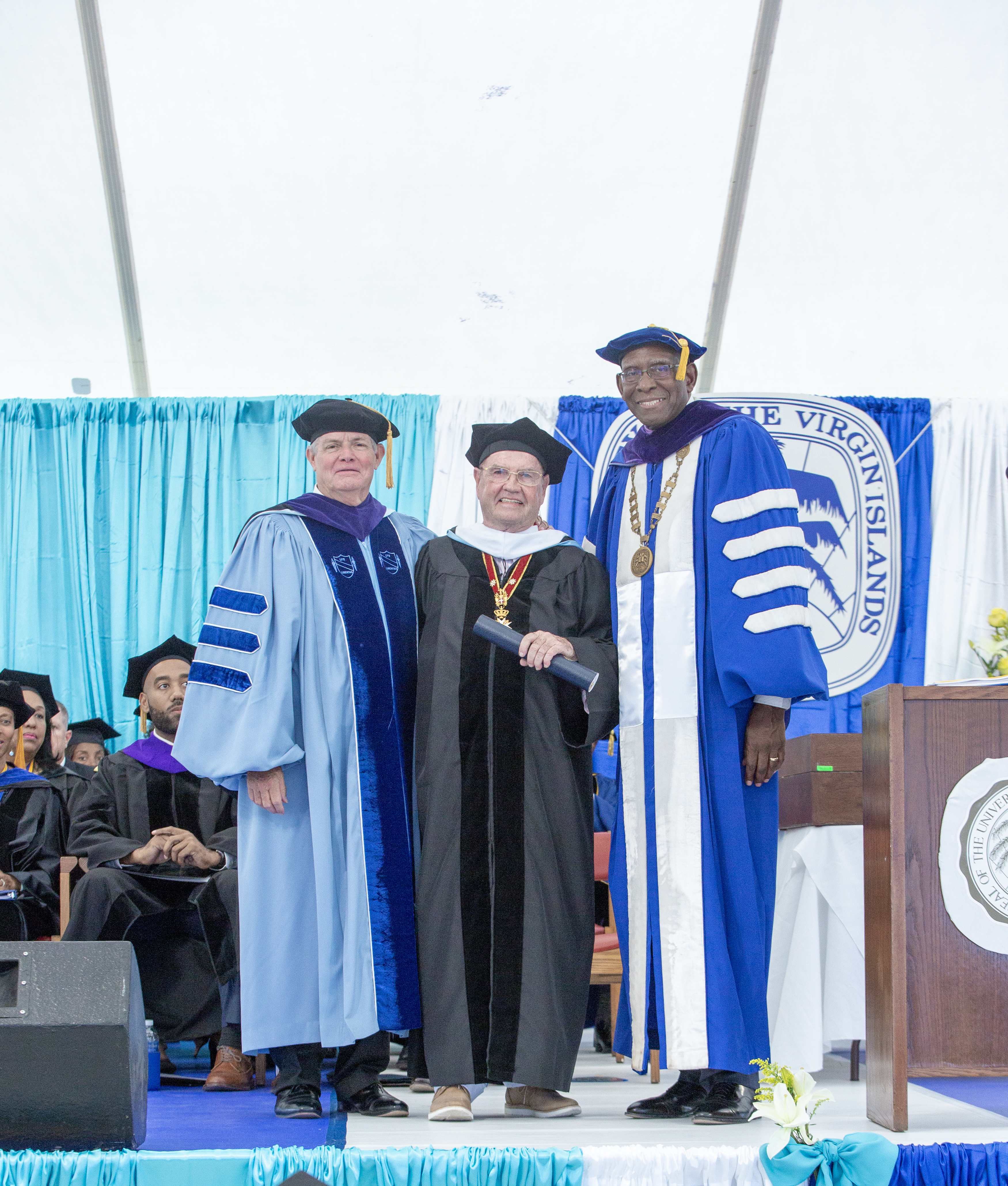 Holland Redfield receives honorary degree 