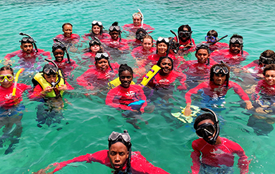 Students Gather for Snorkeling with the Youth Ocean Explorers Program