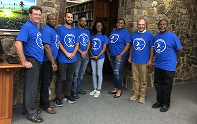 St. Thomas Campus Hackathon Participants with coaches and judges