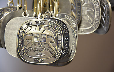 The University's Medallion given to Students represents Induction into the Student Body