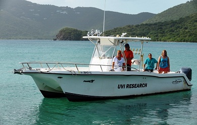 The dock will be used by the UVI community conducting marine research