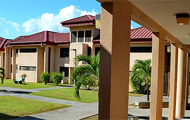 Photo of the Residence Hall on the Albert A. Sheen Campus on St. Croix